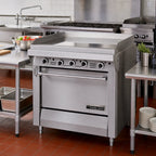 Thumbnail image #2 for Garland Master M47T 34-Inch Gas Modular Plancha Griddle Range Top, 1-Inch Plate, Hi-Lo Controls, 99,000 BTU