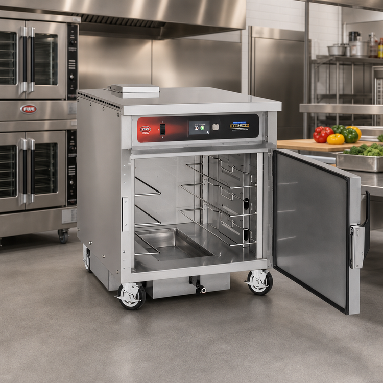 Product image #3 for FWE Moisture Controlled Mobile Low-Temp Cook & Hold Cabinet, Touchscreen Controls, 12 Sheet Pan / 24 Hotel Pan Capacity