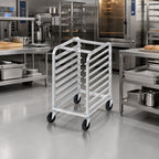 Thumbnail image #2 for Channel Manufacturing 429A Half-Height Side-Load Aluminum Bun Pan Rack on 5-Inch Casters, 7-Pan Capacity