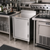 Thumbnail image #3 for BK Resources Well Series Stainless Steel Underbar Cabinet with Locking Hinged Door and 6-Inch Adjustable Legs, 18 x 21 Inches