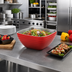 Thumbnail image #3 for Vollrath Square Double Wall Insulated Serving Bowl, 5.2 Quart, Dazzle Red