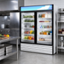 Thumbnail image #2 for Hoshizaki RM-49-HC-WHT Two-Section Reach-In Glass Door Refrigerated Merchandiser, White