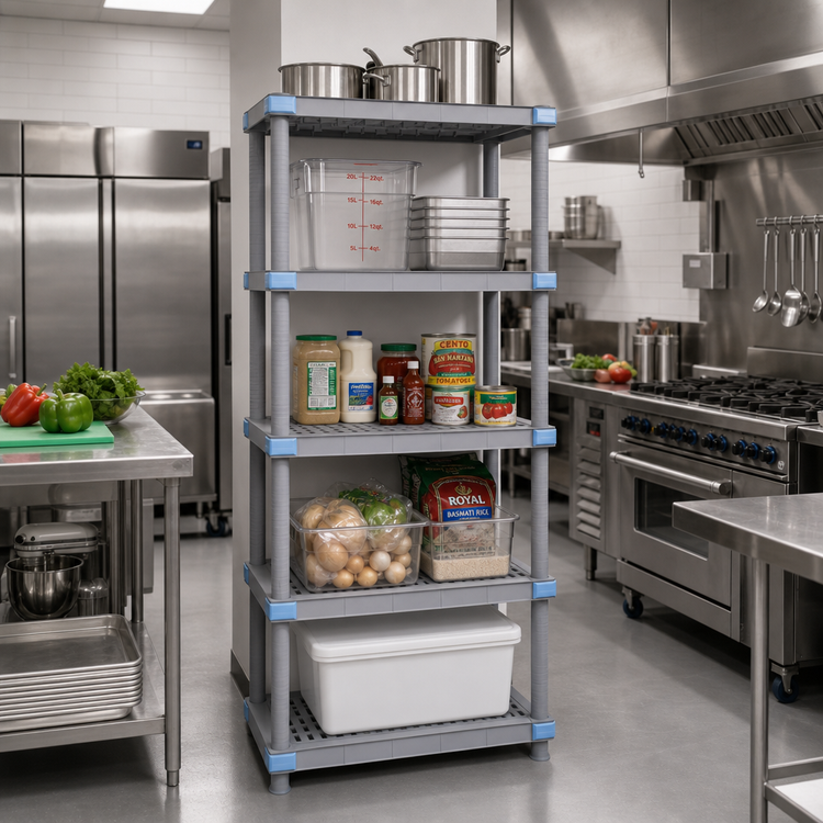 Product image #2 for Millenia 24"W x 21"D x 86"H Polymer Starter Shelving Unit