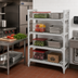 Thumbnail image #3 for Camshelving Premium 4-Shelf Vented Add-On Polymer Shelving Unit, 21 x 54 x 64 Inches, Speckled Gray