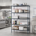 Thumbnail image #2 for Mixrite 48-Inch W x 24-Inch D 5-Shelf Epoxy-Coated Wire Shelving Unit with 86-Inch Posts