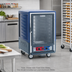 Thumbnail image #2 for Metro C5 3 Series Half-Height Mobile Heated Holding and Proofing Cabinet with Clear Polycarbonate Door, Blue Insulation Armour, 1440W