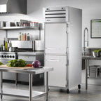 Thumbnail image #2 for True Mfg. - General Foodservice SPEC SERIES STA1DT-2HS-HC One-Section Dual-Temperature Reach-In Refrigerator/Freezer with Half Solid Doors