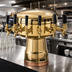 Thumbnail image #2 for Micro Matic Mushroom 6-Faucet Countertop Glycol-Cooled Draft Beer Tower, Polished Brass Finish