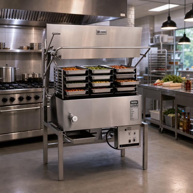 Product image #2 for Skittle SKG10-5 Multi-Function Gas Steam/Grill/Boil/Fry/Roast Cooker