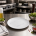 Thumbnail image #2 for American Metalcraft Mix & Matte 9-Inch Round Coupe Melamine Plate, Matte Marble White