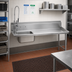 Thumbnail image #2 for Advance Tabco 83-Inch Right-To-Left Straight Soil Dishtable with Pre-Rinse Sink, 14-Gauge 304 Stainless Steel