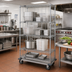 Thumbnail image #2 for Quantum 4-Shelf Mobile Enclosure Cart, 36 x 24 x 81 Inches, Chrome Plated