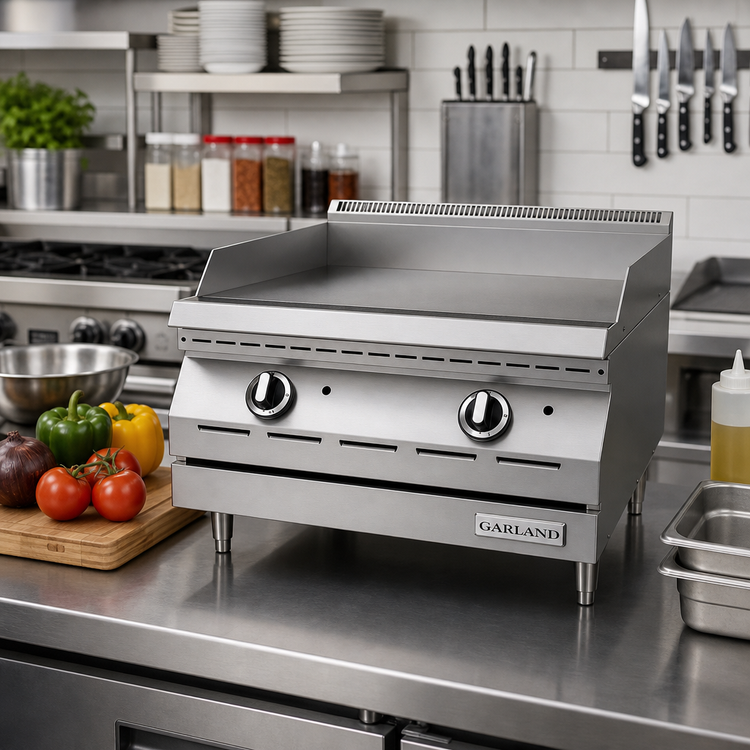 Product image #2 for Garland Designer Series GD-15G 15-Inch Countertop Gas Griddle, 20,000 BTU