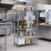 Thumbnail image #2 for Redi-Pak 5-Tier Wire Shelving Unit, 36W x 18D x 74H, Pewter Gray Epoxy