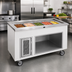 Thumbnail image #2 for Randell Ice-Cooled Cold Pan Serving Station, 72-Inch, 5-Pan, Mobile, Enclosed Base