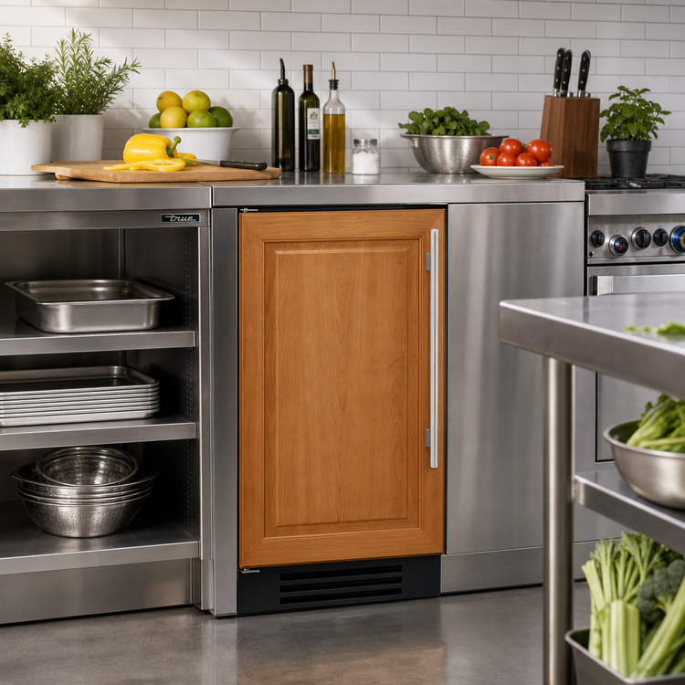 Product image #2 for True 15-Inch 1-Section Undercounter Refrigerator with Solid Overlay Panel-Ready Door