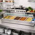 Thumbnail image #2 for Countertop Wet Bain Marie Food Warmer, Stainless Steel, 5-Pan Capacity, 110V