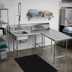 Thumbnail image #2 for Advance Tabco DTS-D70-144R L-Shaped Right-Hand Dish Table with Landing and Pre-Rinse Sink, 143 Inch