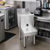 Thumbnail image #2 for CHOICE by Glastender Freestanding Stainless Steel Underbar Blender Station with Filler Board and Backsplash, 14 Inch Wide x 24 Inch Deep