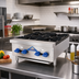 Thumbnail image #2 for Comstock-Castle 24-Inch Countertop Gas Hot Plate, 4-Burner, Stainless Steel