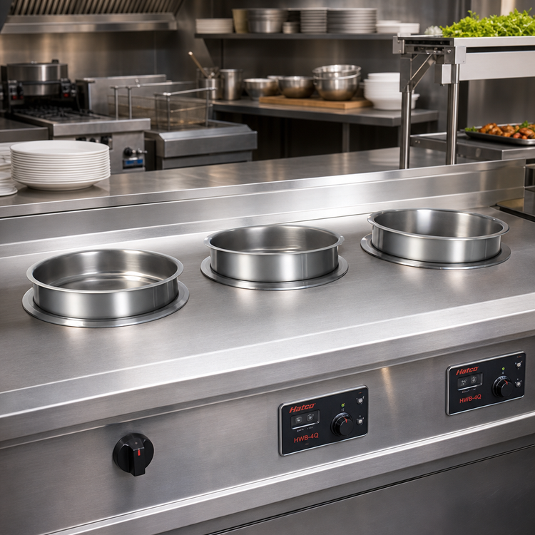 Product image #2 for Hatco Round Top-Mounted Drop-In Hot Well, 4 Quart, Non-Insulated Stainless Steel