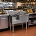 Thumbnail image #2 for Eagle 1800 Series 24-Inch Underbar Sink/Blender Module with Right Sink Bowl and Left Liquid Waste Chute