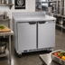 Thumbnail image #2 for Beverage-Air 36-Inch Two-Section Worktop Freezer with Solid Doors and Rear-Mounted Self-Contained Refrigeration