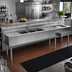 Thumbnail image #2 for Eagle Group 2200 Series 9-Foot Underbar Combination Unit with 3 Sink Bowls, 2 Drainboards and Right-Side Ice Bin