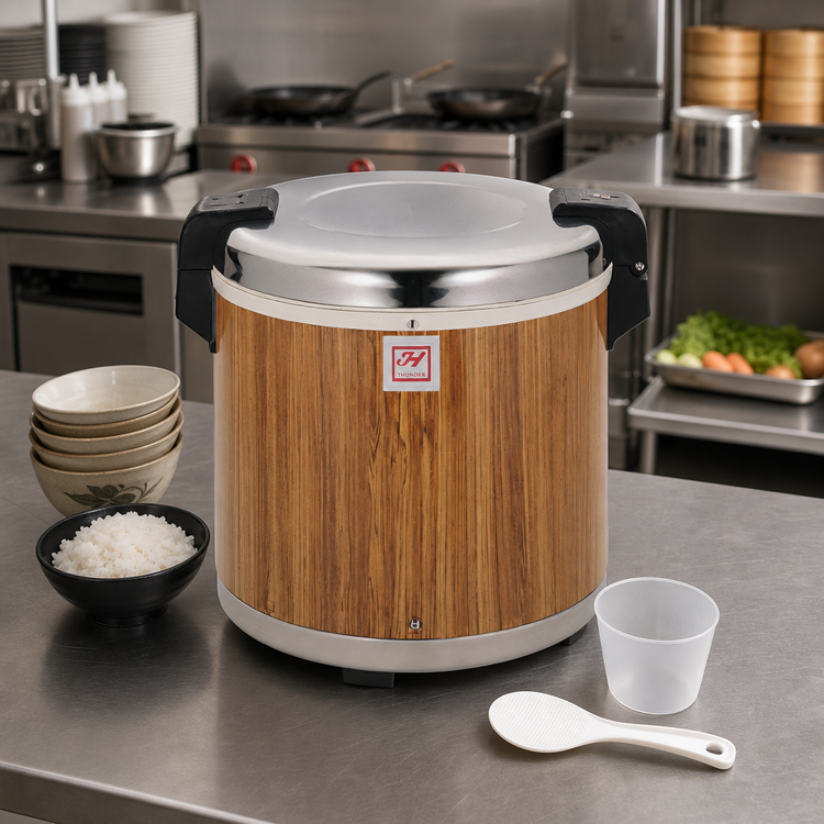 Product image #2 for Thunder Group 50-Cup Electric Rice Warmer with Non-Stick Inner Pot and Spatula