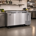 Thumbnail image #2 for KoolMore 65-Inch Stainless Steel Commercial Bottle Cooler, 19 Cu. Ft., Built-In Opener