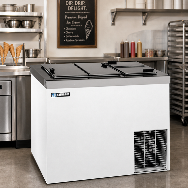Product image #2 for Master-Bilt DC-6D Conventional Ice Cream Dipping Cabinet, Chest Style, 8-Tub Display / 5-Tub Storage