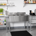 Thumbnail image #2 for CHOICE 24-Inch Two-Compartment Stainless Steel Underbar Sink Unit, 4-Inch On-Center Splash Mount