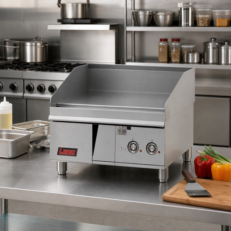 Product image #2 for Lang LG Series Heavy Duty 24-Inch Electric Countertop Griddle with 1-Inch Polished Steel Plate