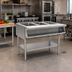 Thumbnail image #2 for Eagle Group SHT2-240-X Electric Sealed Well Hot Food Table with Open Base, 2 Wells, 240V