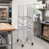 Thumbnail image #3 for Channel Standard Heavy-Duty Mobile Aluminum Nesting End-Load Bun Pan Rack, 20-Pan Capacity