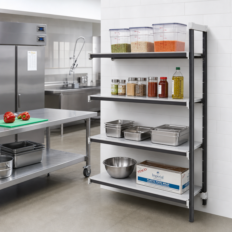 Product image #2 for Camshelving Elements XTRA 4-Tier Stationary Solid Add-On Shelving Unit, 18 x 36 x 64 Inches