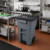 Thumbnail image #3 for BRUTE 50 Gallon 2-Wheel Step-On Rollout Trash Container with Hinged Lid