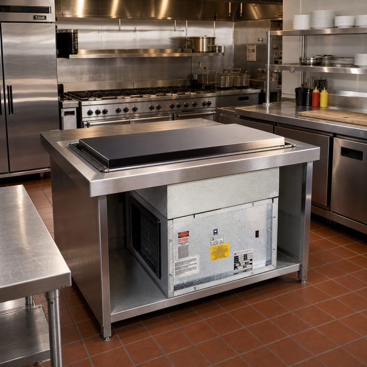 Product image #2 for Atlas Metal WF-4 Self-Contained Drop-In Frost Top, 52-3/4" Wide