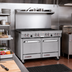 Thumbnail image #2 for Southbend S-Series 48-Inch Gas Restaurant Range with 8 Open Burners, Standard Oven, Cabinet Base and Hi-Shelf Backriser