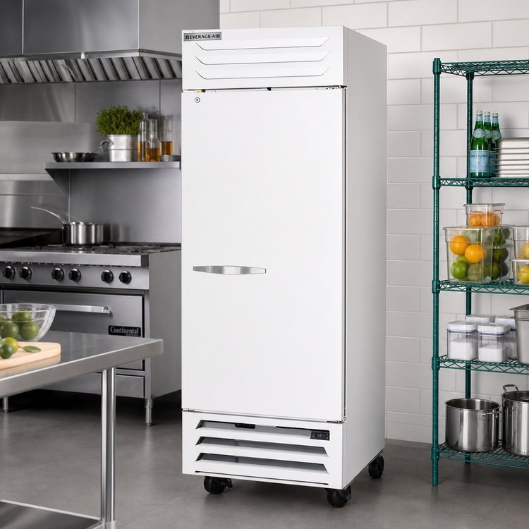 Product image #3 for Beverage-Air Vista® Series 1-Section Bottom-Mount Reach-In Freezer with Solid Door, 19.08 Cu. Ft.