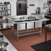 Thumbnail image #2 for Spec-Master FN Series 3-Compartment Commercial Sink with Dual 36-Inch Drainboards
