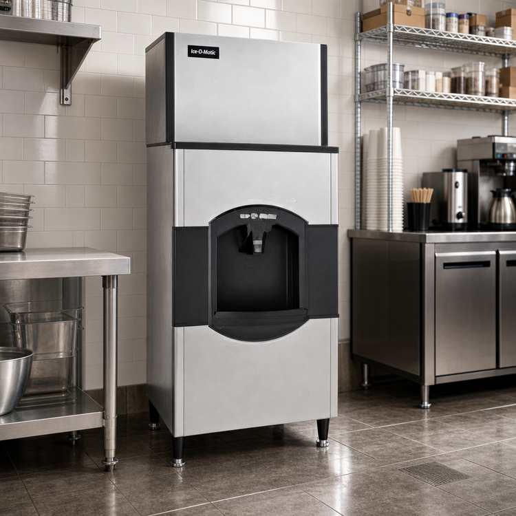Product image #2 for Ice-O-Matic CD40030 ICE Series Floor Model Cube Ice Dispenser, 30-Inch Wide, 180 lb Storage