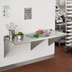 Thumbnail image #2 for Wall-Mount 16-Gauge 304 Stainless Steel Work Table with Rolled Edge Top, 48 x 30 Inches