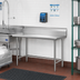 Thumbnail image #2 for Eagle Group Straight Clean Dishtable, 60 x 30 Inches, Right-to-Left, 16-Gauge 304 Stainless Steel