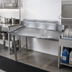Thumbnail image #2 for Advance Tabco Clean Straight Dish Table, Left-Attach, Right-to-Left Flow, 47 x 30 Inches, 10-1/2 Inch Backsplash