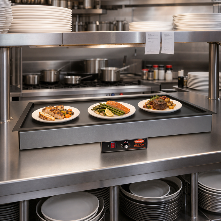 Product image #2 for Hatco Glo-Ray® 36-Inch Built-In Rectangular Heated Shelf with Recessed Top