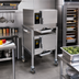 Thumbnail image #2 for AccuTemp Evolution Two-Compartment Connectionless Boilerless Electric Convection Steamer with Stand, 3-Pan per Compartment, 208V
