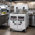 Thumbnail image #2 for Henny Penny OEA-322 2-Well Electric Auto Lift Open Fryer with Built-In Filtration