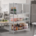 Thumbnail image #2 for Eagle Group Chrome Security Enclosure Kit with Hinged Doors, 18 x 36 Inches