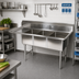 Thumbnail image #2 for John Boos E-Series 3-Compartment Sink with Left Drainboard, 62-1/2 Inch W x 20-1/2 Inch D x 43-3/4 Inch H